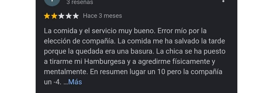 reseñas graciosas restaurantes