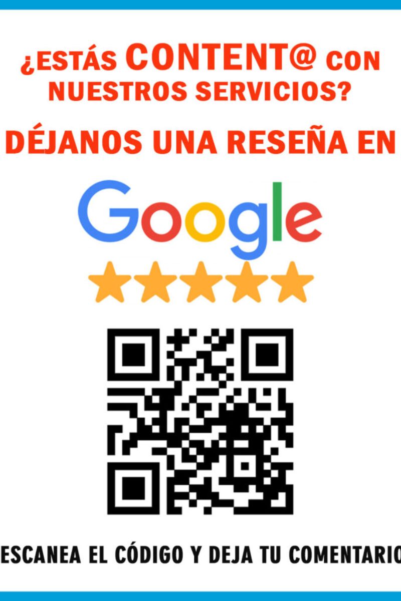 cartel reseñas de google ejemplo 4