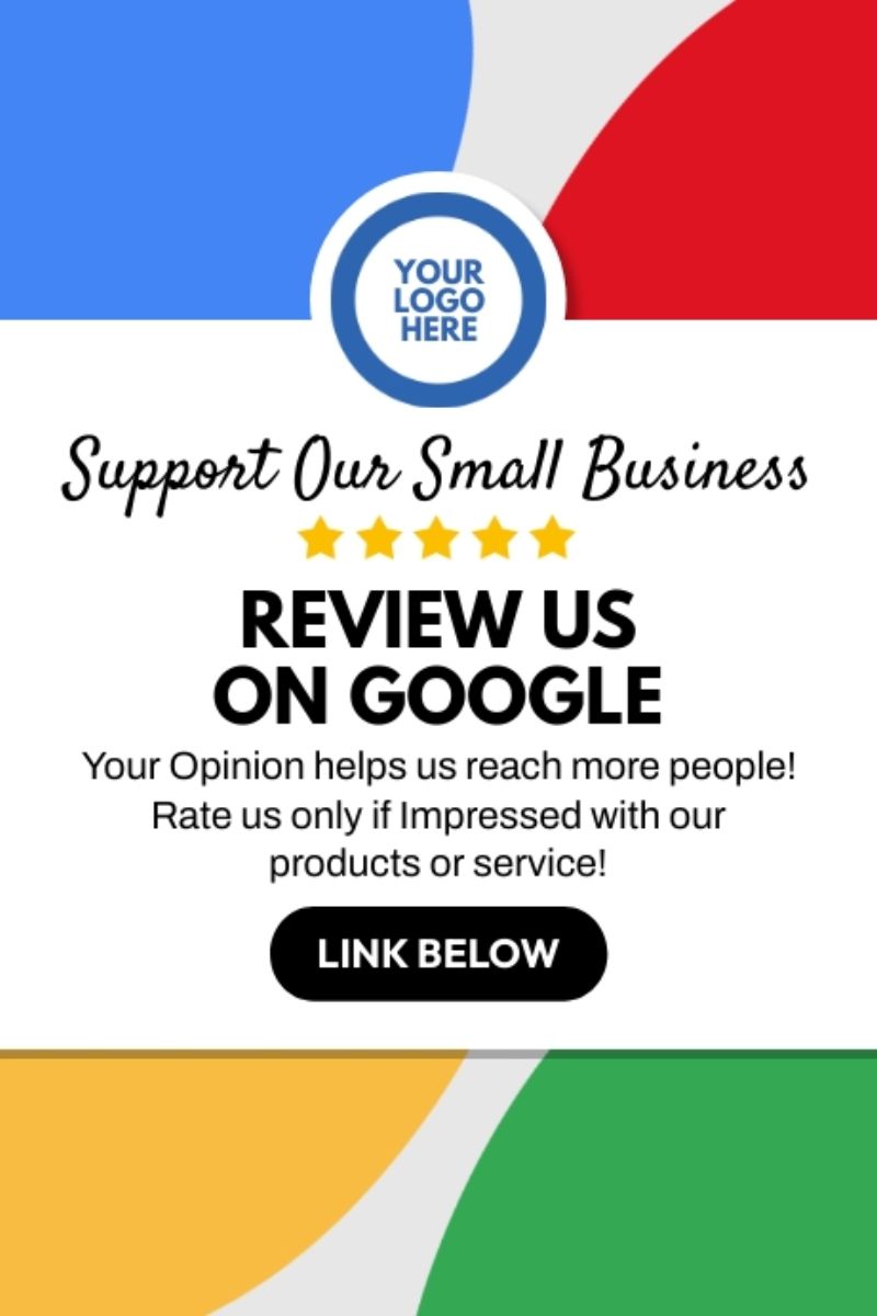 cartel reseñas de google ejemplo